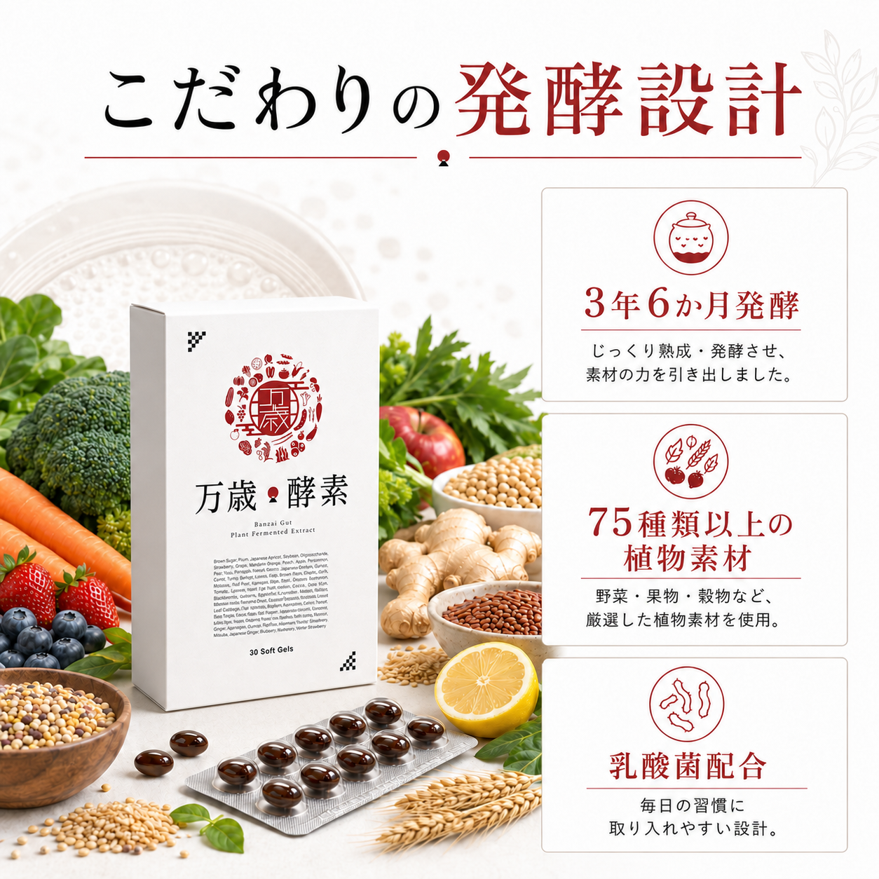 万歳酵素の発酵設計